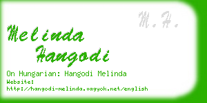 melinda hangodi business card